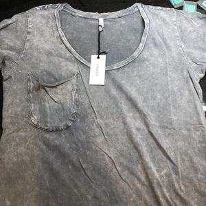 ZSupply washed cotton pocket tee gray